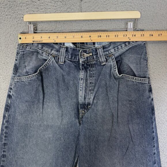 GAP Worker Jeans Mens 32x31 Blue Baggy Wide Leg Fade Skater Y2K Loose - Picture 3 of 10